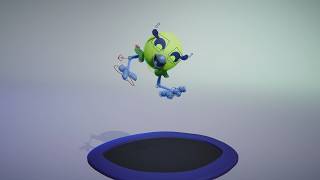 Trampoline Tumble (rendered in Unity)