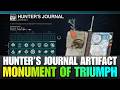 New HUNTER'S JOURNAL Artifact - New MONUMENT OF TRIUMPH Seasonal Artifact [Destiny 2]