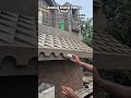 DIY Cement Art: Amazing Scallop Pattern Trick! 🤩 #Masonry #Craftsman #shortsfeed