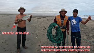 Compartimos un día con el Tío Víctor 👴, el abuelito pescador 🐟 que a sus 76 años vive con el mar 🌊