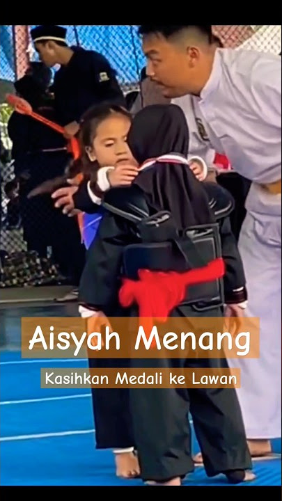 Aisyah menang, tendangannya banyak yang masuk #tanding #pencaksilat #usiadini