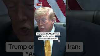 Trump says Iran Memorandum of Understanding is 'over' ceasefire ends  #trump #iran #nato