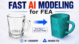 Fast CAD Modeling of Real Objects with AI and CadQuery for FEA (Abaqus)