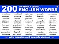 Learn 200 INCREDIBLY USEFUL English Vocabulary Words, Meanings + Phrases | Improve English Fluency