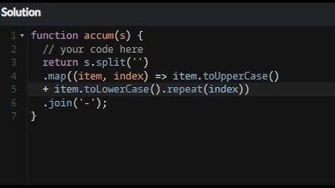 JavaScript - Mumbling | Codewars 7KYU