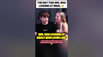 The WAY this Girl was LOOKING at Nidal Wonder?😳🥺 #nalish #shorts #trending #cute #tiktok #shortsfeed