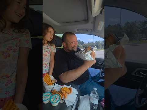 Trying Slay Burger with my Dad #foodreview #chester #virginia  #entertainment