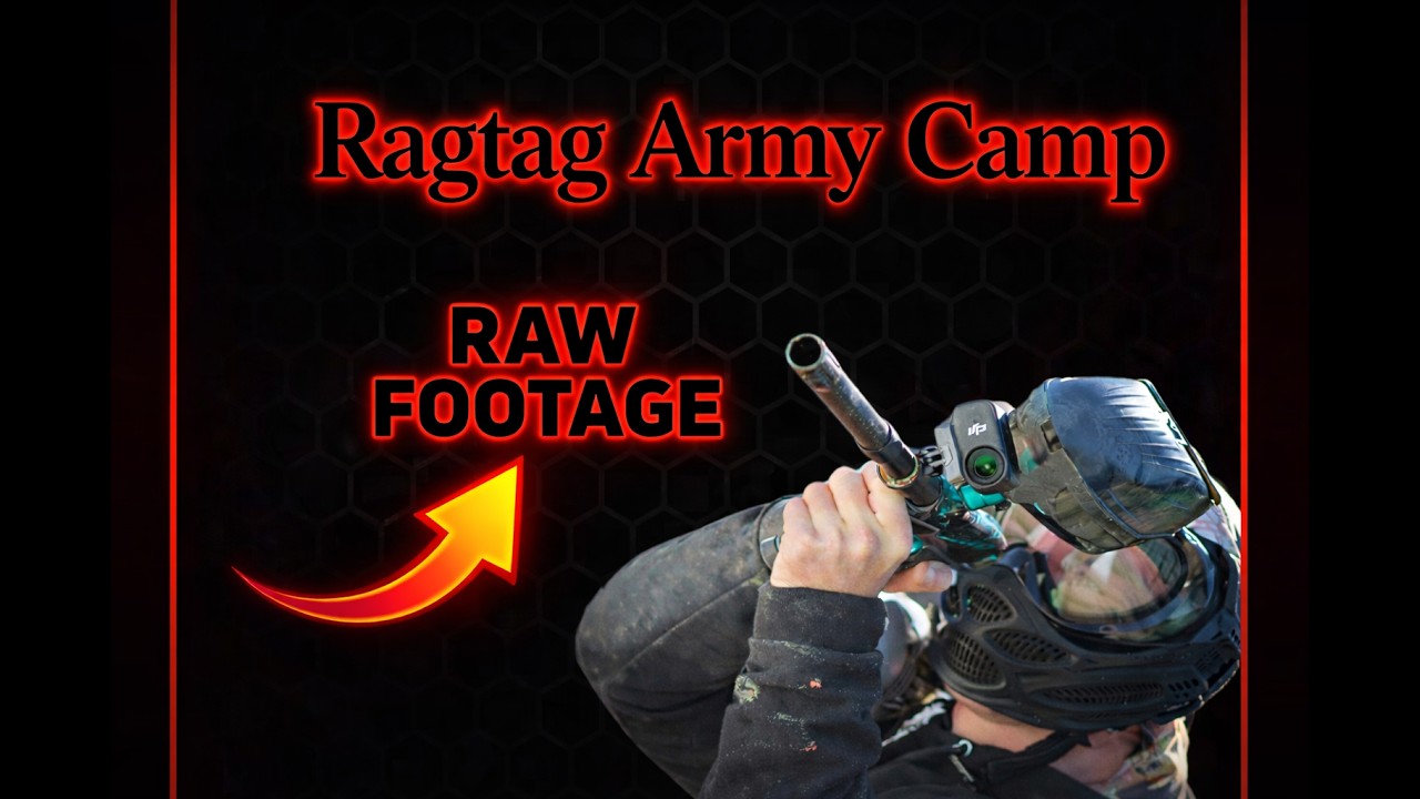 Spend The Day With The RAGTAG ARMY Camp / D6-D2 Paintball Raw Footage
