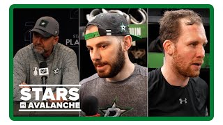 Pete DeBoer, Tyler Seguin, Radek Faksa | Stars vs. Avs Game 5 pregame interviews