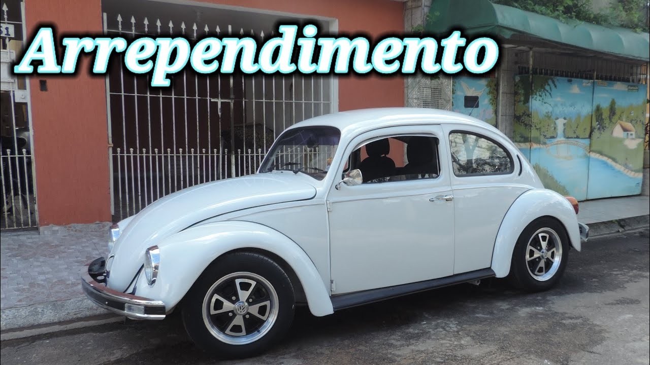 Se arrependimento matasse, pintura do capo do fusca branco