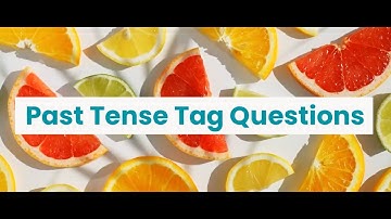 Tag Questions, Past Tense (Unit 19, Level B2)