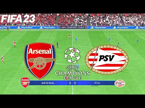 FIFA 23 | Arsenal vs PSV - UCL UEFA Champions League - PS5 Gameplay