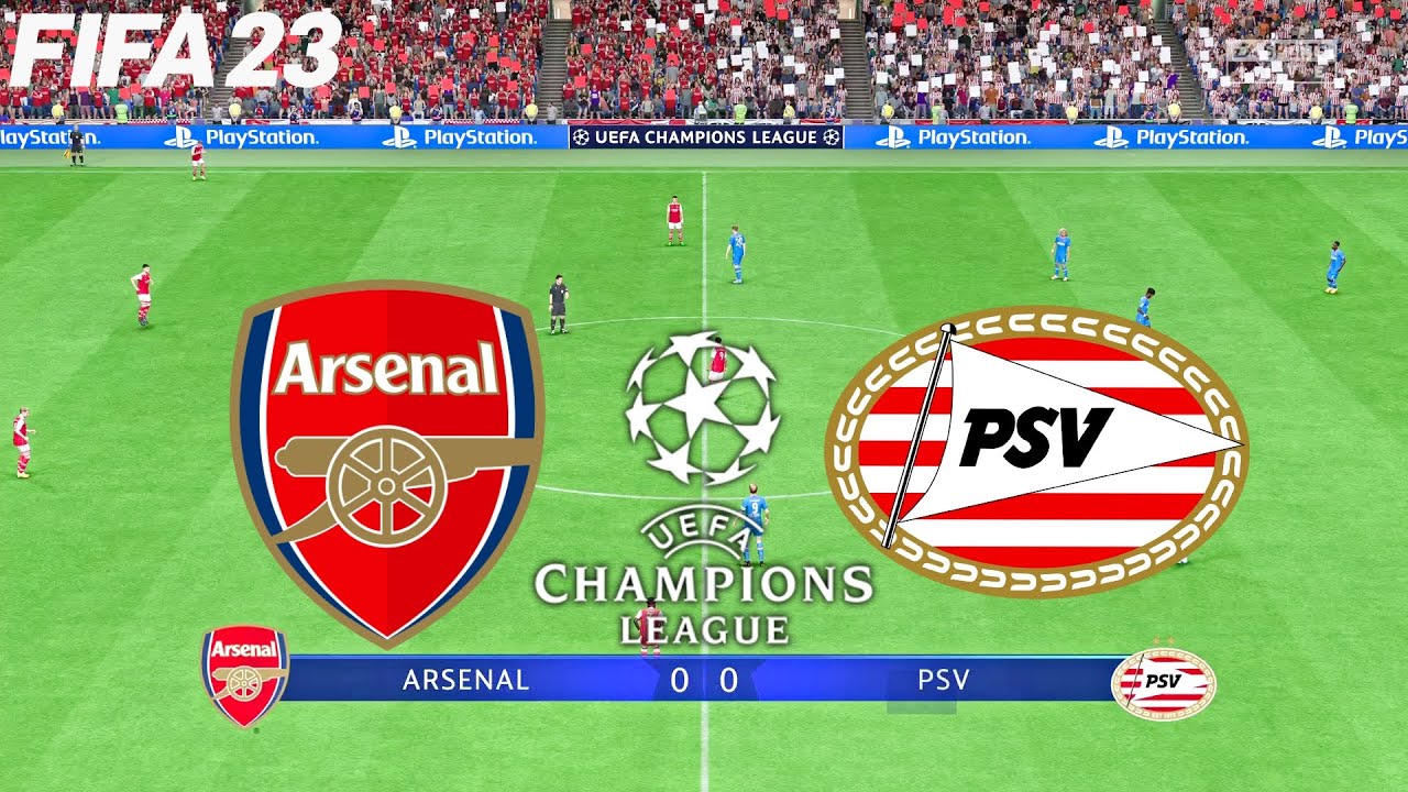 FIFA 23 | Arsenal vs PSV - UCL UEFA Champions League - PS5 Gameplay