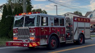 Meriden Fire Department Engine 3 responding with Friendly Honks + Powercall