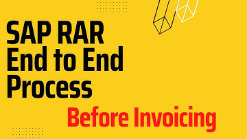 RAR End to End Cycle - Before Invoicing