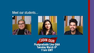 Postgraduate Students Live Q&A / University of Glasgow