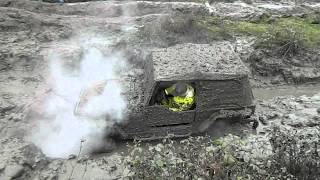 Crazy guy breaks his built Jeep Wangler. 2012 Oregon Mud Fest.