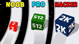 Cube Run 2048 - NOOB PRO HACKER screenshot 1