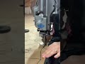 Cutting cloth along measured section with tool #shorts #sewing #tools