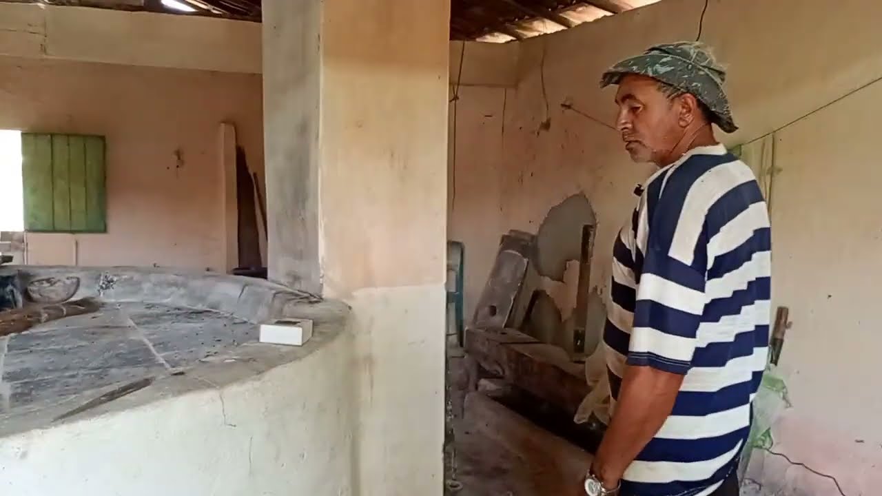 Visitando a casa de farinha no sítio chique chique, Município Remígio-PB 