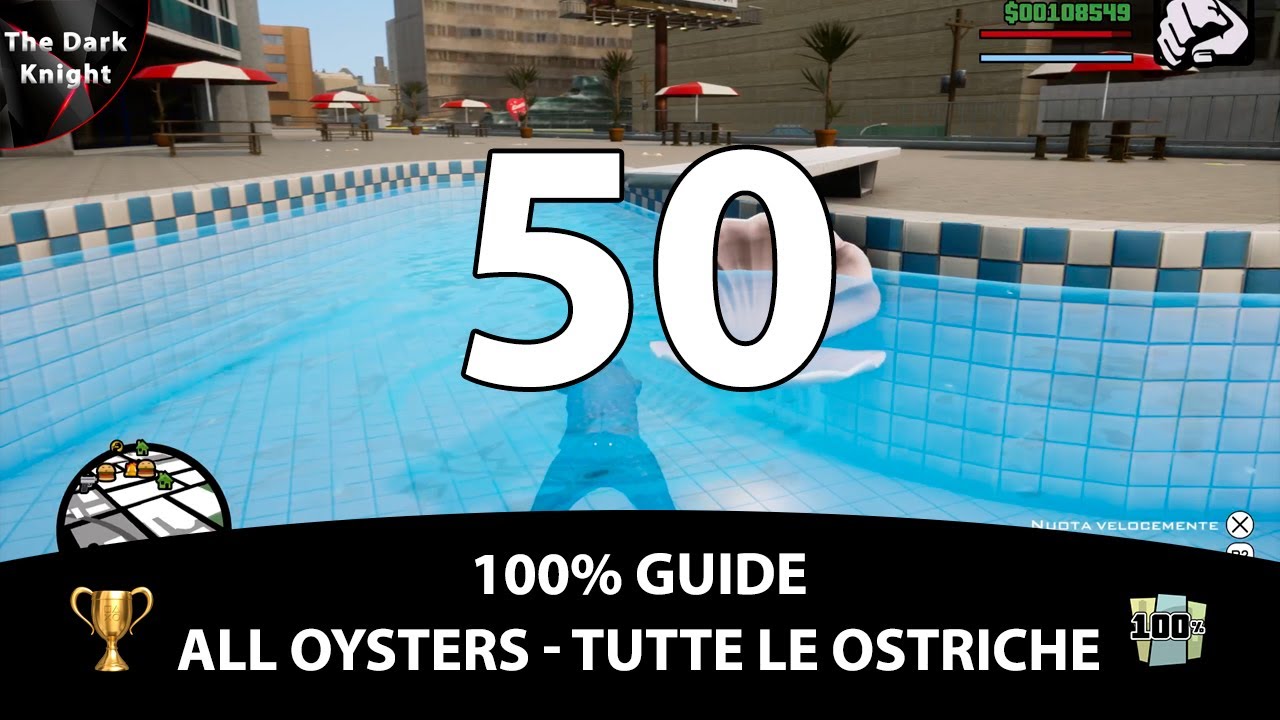 GTA San Andreas Definitive Edition 100 Guide All oysters (Tutte le