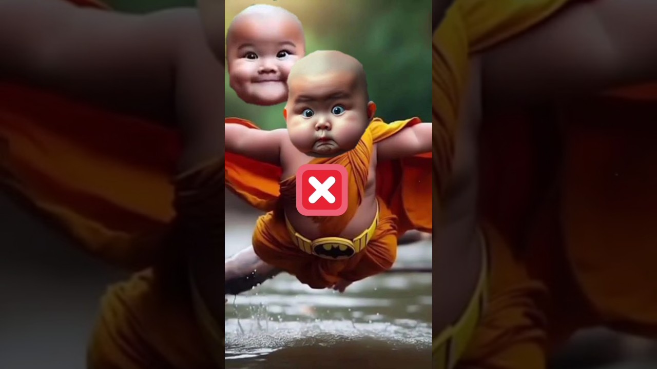 funny cute monk Animated short status 🤣😂,!! 