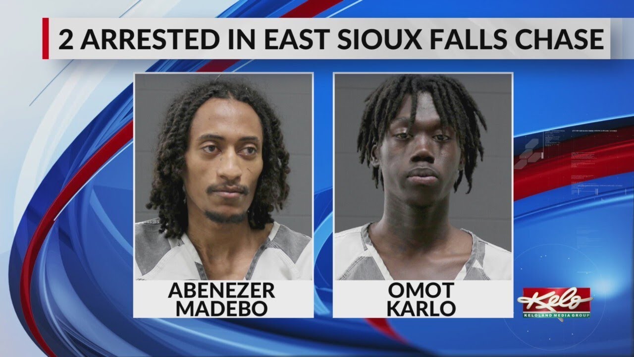 2 arrested in east Sioux Falls chase - YouTube