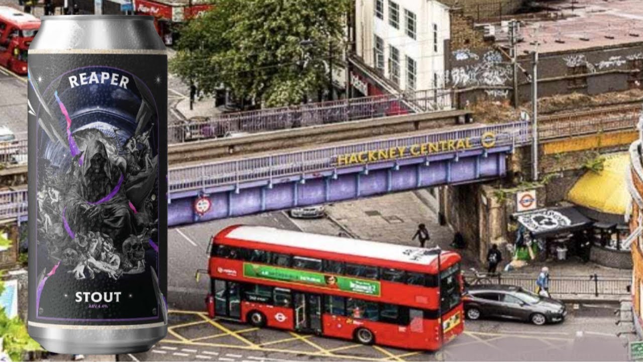 Hackney Church Brew Co.  REAPER - STOUT - 4.4 % ABV 440ml Can