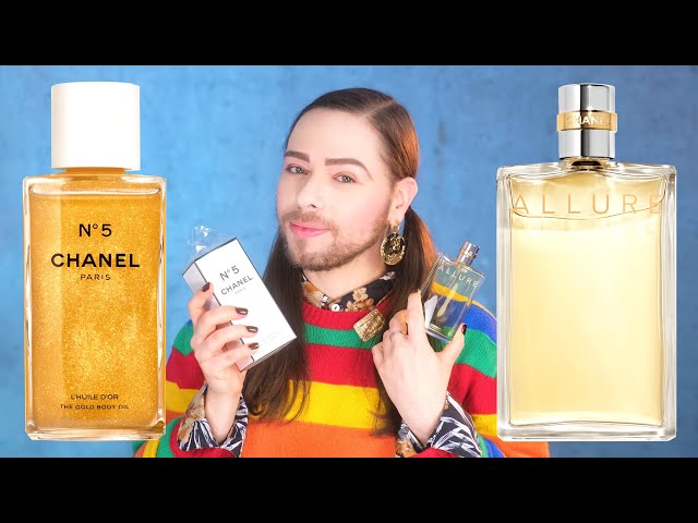 Chanel Allure Perfume and No5 Gold Body Oil Unboxing, First Impressions & Chanel  N°5 Snow Globe Gift 