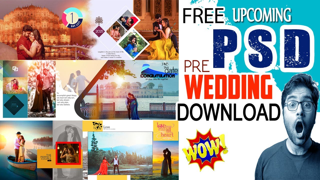 Free Pre wedding album PSD Download Free PSD Download Pre wedding