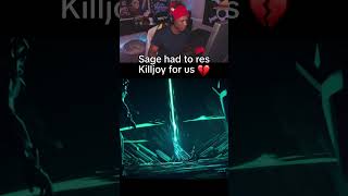 REACTING to Sage rezzing Killjoy in VALORANT Cinematic