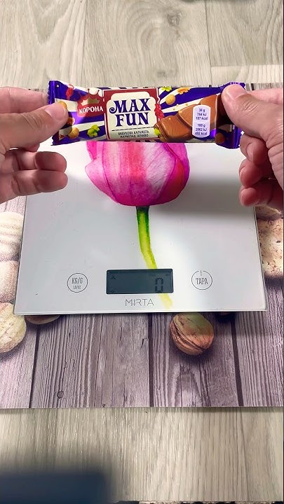 Weighing Max Fun chocolate #balance #scales #maxfun #chocolate - YouTube
