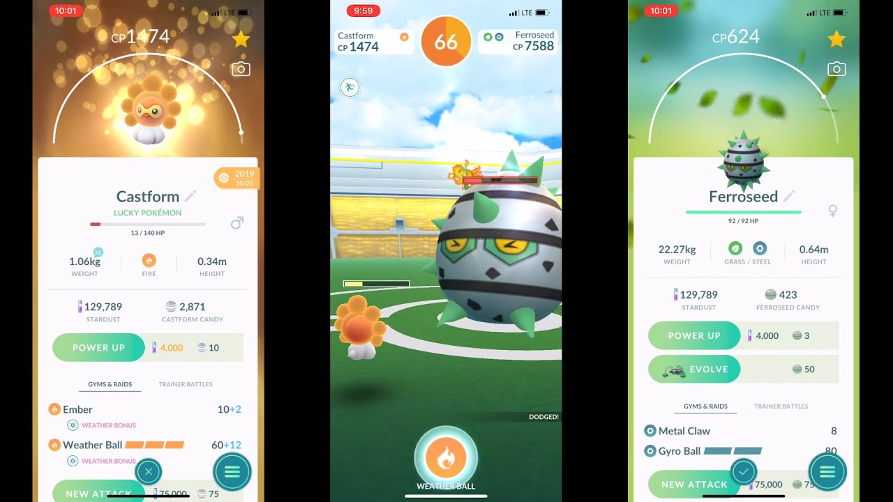 T3 Ferroseed 1v1 Castform