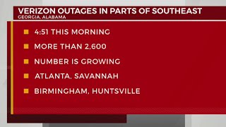 Verizon outage reported across Southeast