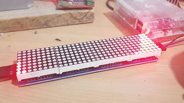 Raspberry Pi spectrum analyzer using 32x8 led matrix