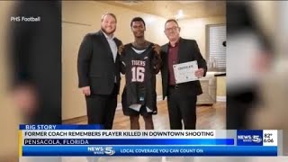 Former Pensacola High School football coach remembers life of shooting victim: He loved his teammat