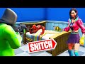 He Was HIDING IN BED! (Fortnite Snitch Hide And Seek)