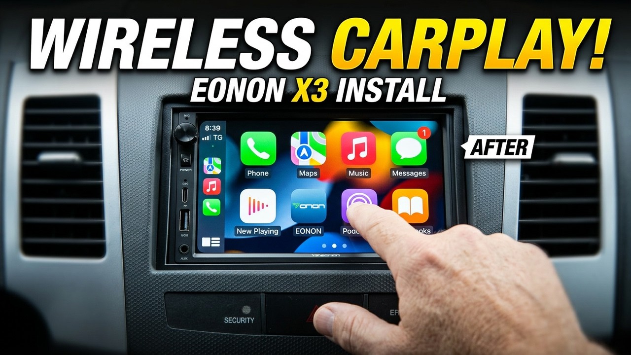 Installing an Eonon X3 Wireless Carplay & Android Auto Double Din