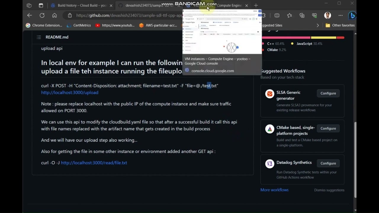 CPP application build automation using GCPs CloudBuild | cpp | GCP | CloudBuild | sdl | cmake