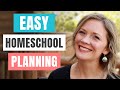 How To Plan Your HOMESCHOOL ROUTINE | Easy Homeschool Planning