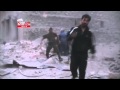قصف عنيف بالبراميل المتفجرة على