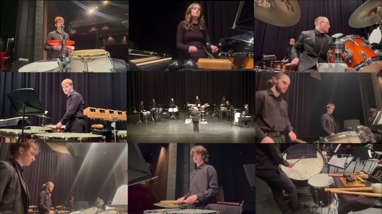 Wind Orchestra Percussion Ensemble 2025 performing Bonham by Christopher Rouse