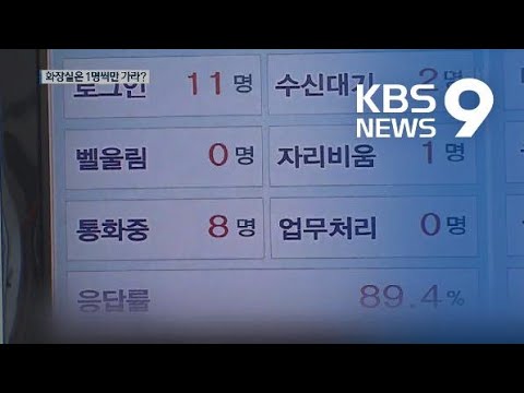 [앵커의 눈] 콜센터의 ‘이석기차’…“화장실도 제 맘대로 못가나요?” / KBS뉴스(News)