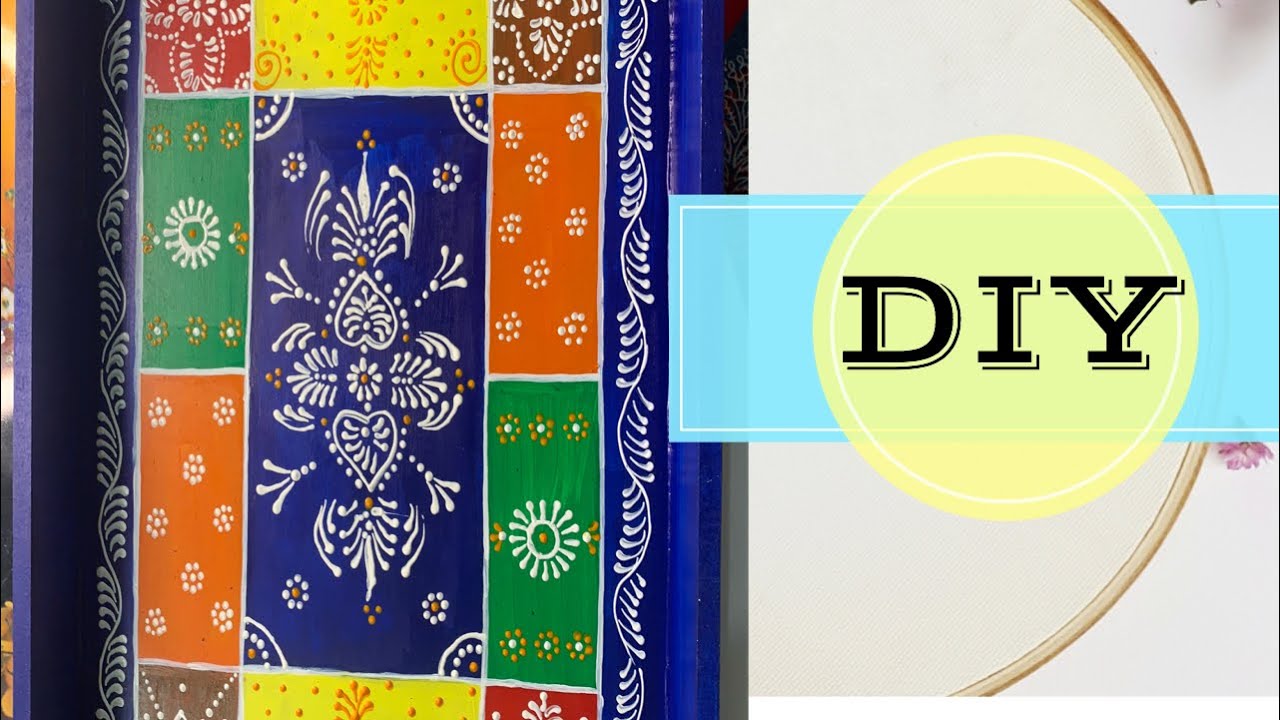 Tray DIY Painting Idea Beautiful Hand Painted Serving Wooden Tray tray-diy-painting-idea-beautiful-hand-painted-serving-wooden-tray