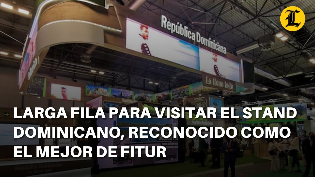 Larga fila para visitar el stand dominicano, reconocido como el mejor de Fitur