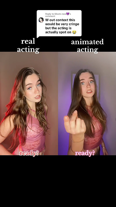 ￼#pov acting this scene using an animated style vs a realistic style of acting.. #arcane