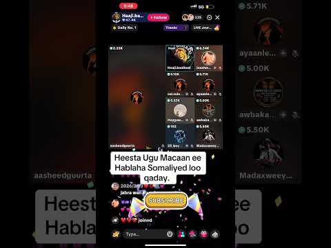 Update Heesta Gabdhaha Ugu Jecel Yihiin