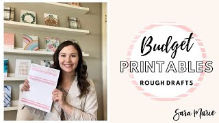 PRINTABLES | Printable Draft Budget & Sinking Funds Sheet | Sara Marie Stickers |