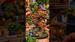 I Built a Magical Miniature Treehouse Tavern 🌳🏡 | Satisfying DIY  #diyfun #diydecor #diylifehacks