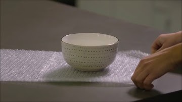 How to pack with bubble wrap sheet